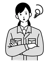 不安がる女性従業員